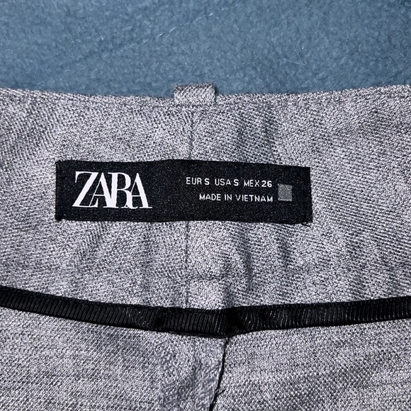 Zara Structured Heather Gray Suit Pant - Picture 5 of 7